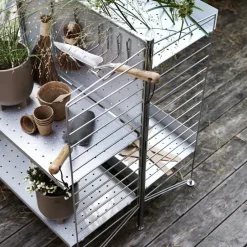 Hot String Outdoor Freestanding post, Galvanized Grey