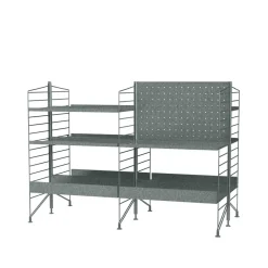 String Shelves^String outdoor galvanized - Combination L Grey