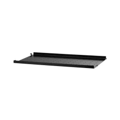String Shelves^String shelf metal, , 58x20 cm, low edge Black
