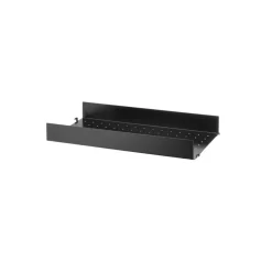 Online String shelf metal, , 58x30 cm, high edge Black