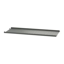 Sale String shelf metal, Dark , 78x30 cm, low edge Grey