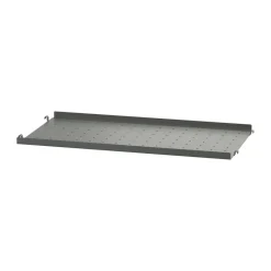 Best String shelf metal, Dark , 58x20 cm, low edge Grey