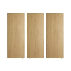 Online String shelf, Oak, 78x30 cm, 3-pack Beige