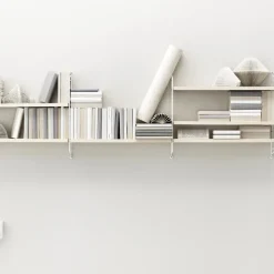 String Shelves|Shelves & Shelving Systems^String shelf Pocket ash-white, ash-white BrownWhite