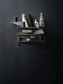 String Shelves^String shelf Pocket metal, Sergel Grey