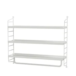New String shelf Pocket metal, White