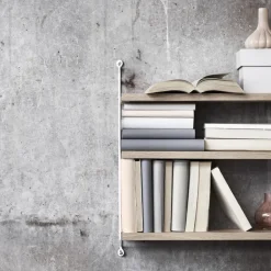 Outlet String shelf Pocket oak-white, oak-white BrownWhite