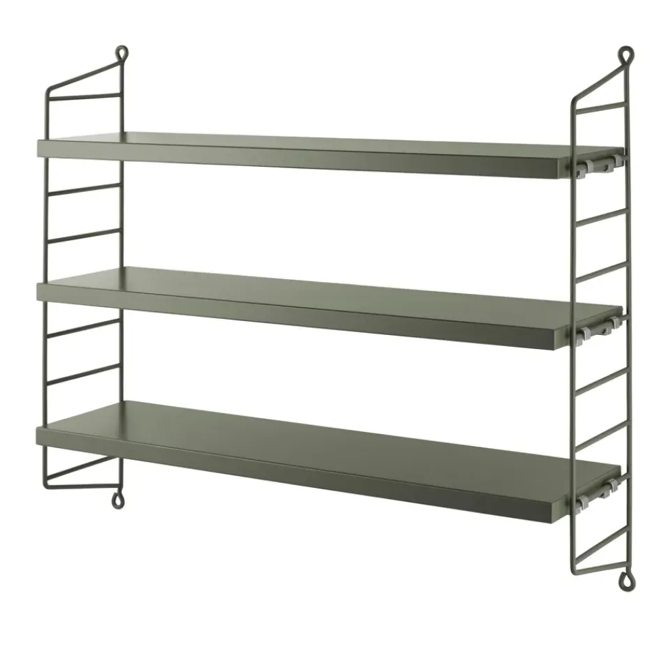Sale String shelf Pocket sage, Sage Green