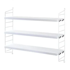 Hot String Shelf Pocket , White