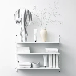 Hot String Shelf Pocket , White