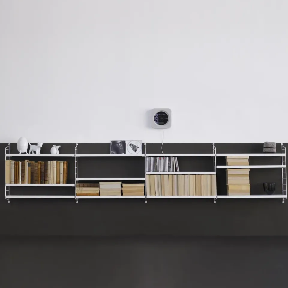 Hot String Shelf Pocket , White