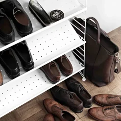 Hot String shoe rack metal, , 58x30 cm White