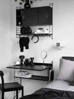 String Shelves^String wall panels, , 75x20 cm, 2-pack Black