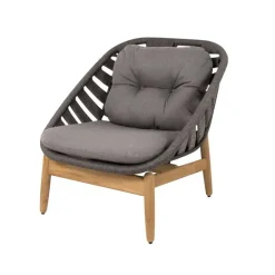Outdoor Lounge Furniture^Cane-line Strington lounge armchair, Airtouch dark -teak Grey