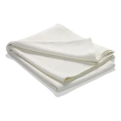 Etol Design Stripe bedspread stonewashed cotton 260x260, Off white WhiteBeige
