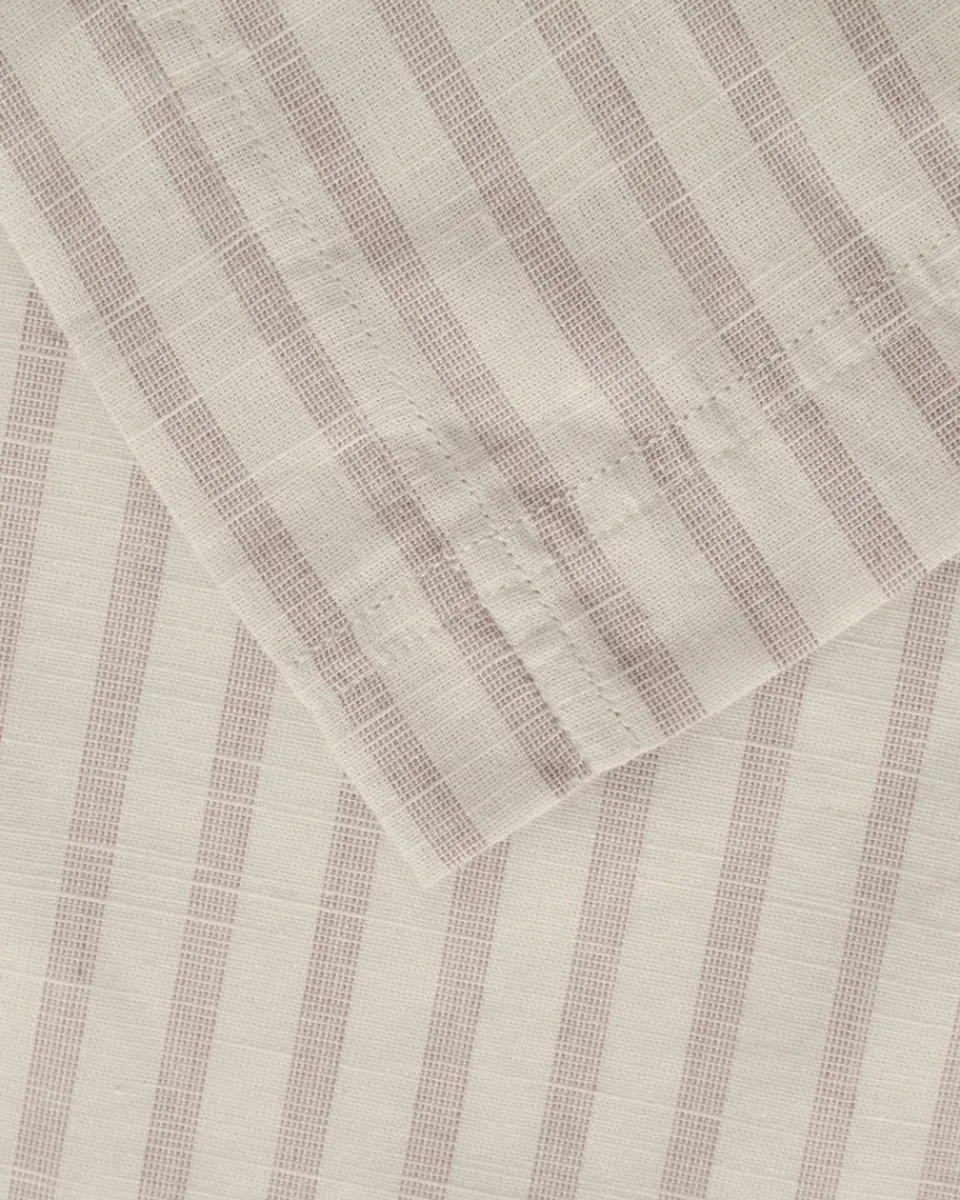 Valances^Garbo&Friends Stripe Mauve bed skirt, 140x200x53 cm Beige