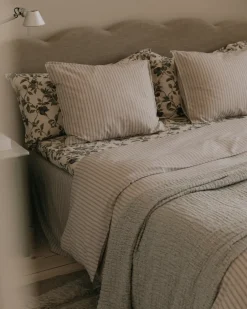 Duvet Covers^Garbo&Friends Stripe Mauve duvet cover double, 220x220 cm Beige