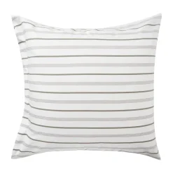 Pillow Cases^Lexington Striped Cotton Poplin pillowcase 65x65 cm, White