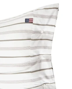 Pillow Cases^Lexington Striped Cotton Poplin pillowcase 65x65 cm, White
