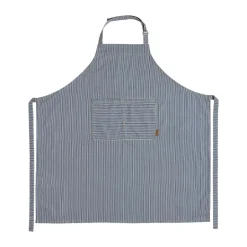 Best OYOY Striped denim apron, Blue