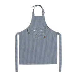 Clearance OYOY Striped denim elephant apron, Blue