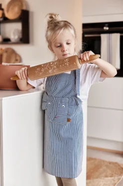 Clearance OYOY Striped denim elephant apron, Blue