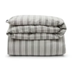 Duvet Covers^Lexington Striped lyocell and cotton duvet cover 220x220 cm, Gray/Off White GreyWhite