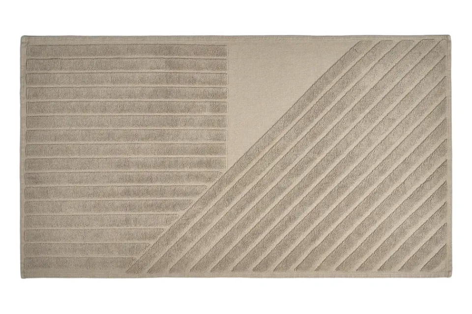 NJRD Stripes bath mat 50x90 cm, Beige