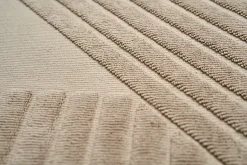 NJRD Stripes bath mat 50x90 cm, Beige