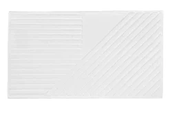 Clearance NJRD Stripes bath mat 50x90 cm, White