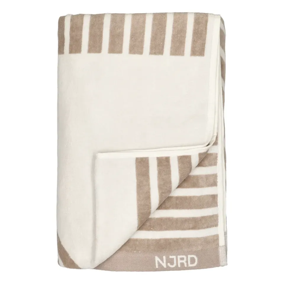 Bath Sheets|Towels^NJRD Stripes bath towel 100x150 cm, Beige