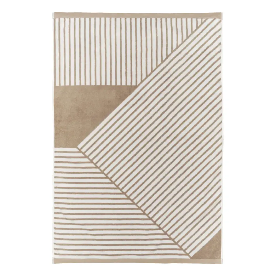 Bath Sheets|Towels^NJRD Stripes bath towel 100x150 cm, Beige