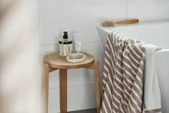 Bath Sheets|Towels^NJRD Stripes bath towel 100x150 cm, Beige