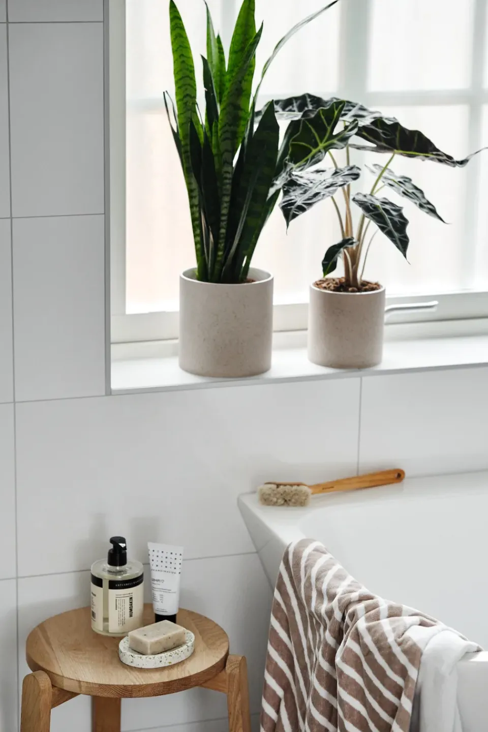 Bath Sheets|Towels^NJRD Stripes bath towel 100x150 cm, Beige