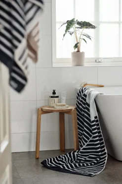 Discount NJRD Stripes bath towel 100x150 cm, Blue
