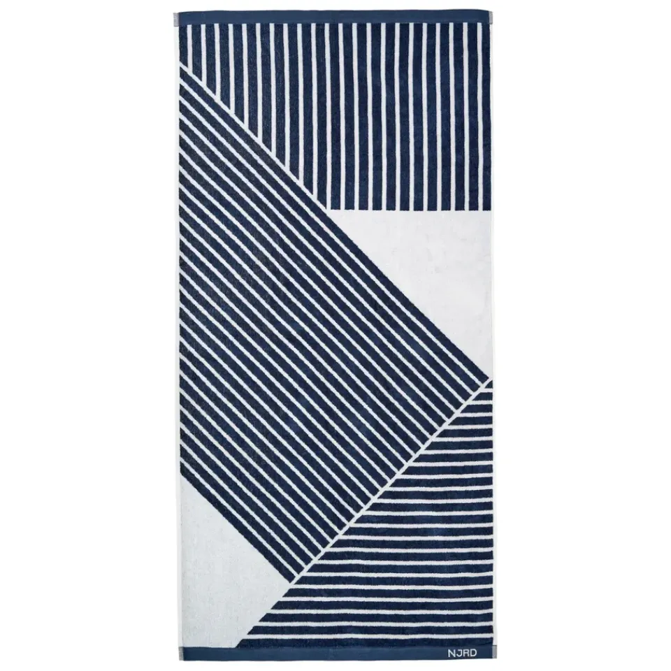 Hot NJRD Stripes bath towel 70x140 cm, Blue