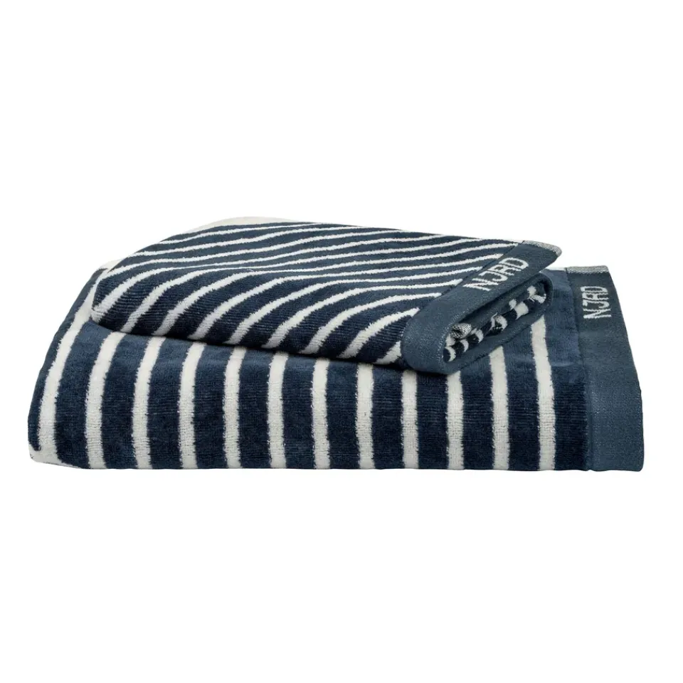 Hot NJRD Stripes bath towel 70x140 cm, Blue