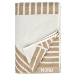 Best NJRD Stripes bath towel 70x140 cm, Beige