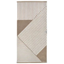 Best NJRD Stripes bath towel 70x140 cm, Beige