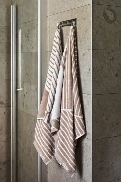 Best NJRD Stripes bath towel 70x140 cm, Beige