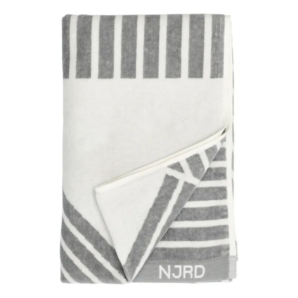 Outlet NJRD Stripes bath towel 70x140 cm, Grey