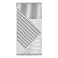Outlet NJRD Stripes bath towel 70x140 cm, Grey