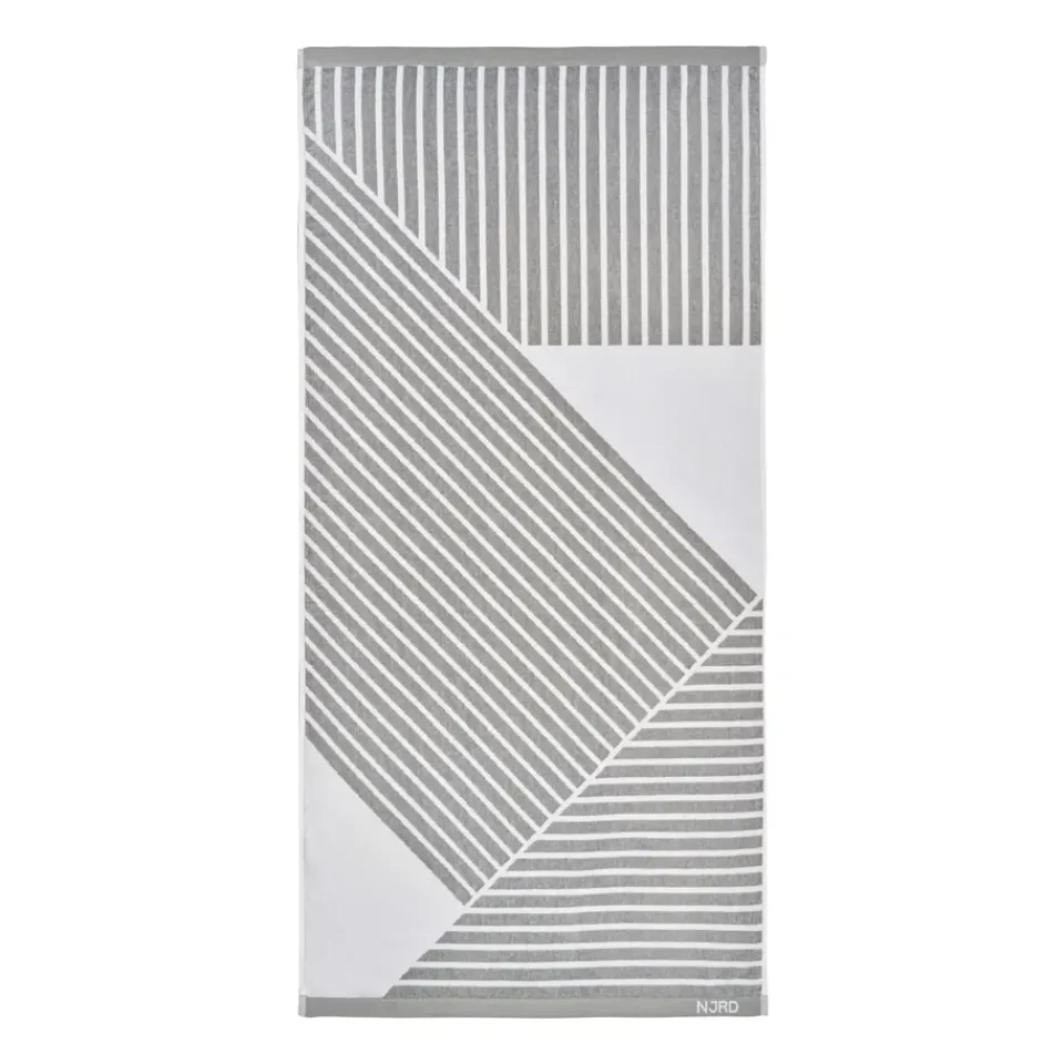 Outlet NJRD Stripes bath towel 70x140 cm, Grey