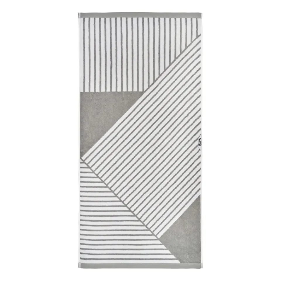 Outlet NJRD Stripes bath towel 70x140 cm, Grey