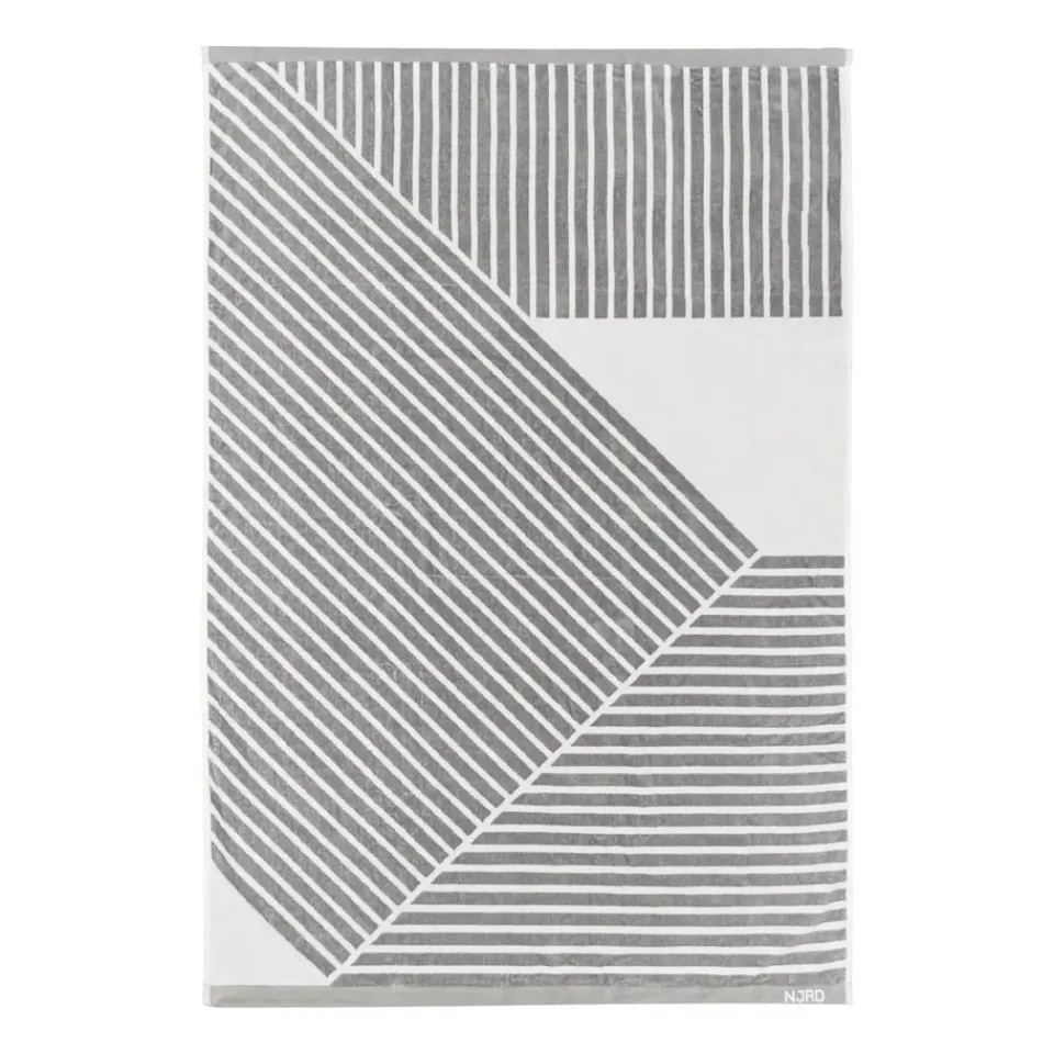 Bath Sheets|Towels^NJRD Stripes bath towel 100x150 cm, Grey