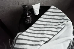Bath Sheets|Towels^NJRD Stripes bath towel 100x150 cm, Grey