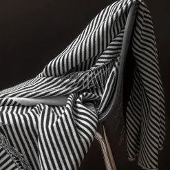 Cotton Blankets & Throws^NJRD Stripes cotton throw, Black