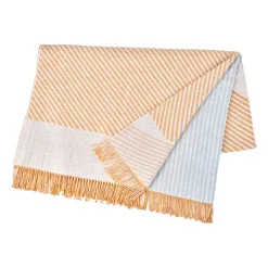 Best NJRD Stripes cotton throw, Yellow