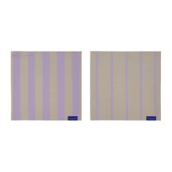 Dishcloths & Brushes^Mette Ditmer Stripes dishcloth 33x33 cm 2-pack, Sand Beige