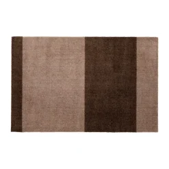 Door Mats^Tica copenhagen Stripes doormat horizontal, Sand-. 60x90 cm Brown